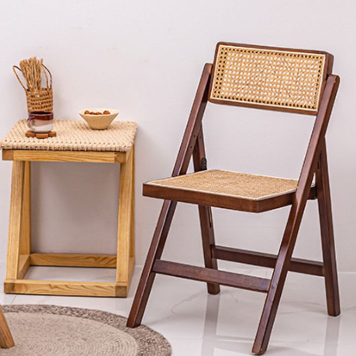 Minimalist Solid Wood Kitchen Dining Folding Side Chair Opening Back Folding Side Chair Clearhalo ' kitchen&dining_furn' 'Dining Chairs' 'Dining Tables & Seating' 'dining_chair' 'furn' 'furn_dining_chair' 'Furniture' 'furniture_dining_chair' 'Kitchen & Dining Furniture' 'kitchen' 1200x1200_c844add8-6b92-4f04-81f2-d3a5af047db6