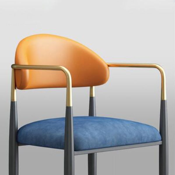 Contemporary Open Back Chair Upholstered Dining Side Chair for Indoor Clearhalo 'Dining Chairs' 'Dining Tables & Seating' 'dining_chair' 'furn' 'furn_dining_chair' 'Furniture' 'furniture_dining_chair' 'Kitchen & Dining Furniture' 1200x1200_c8477d7a-245e-49e3-a01f-b4c83351f787