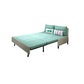 31.88" Wide Linen Sleeper Sofa Green Sofa Bed with Pillow Back Clearhalo 'furn' 'furn_futons' 'Furniture' 'Futons & Daybeds' 'Futons' 'Living Room Furniture' 1200x1200_c8478e2e-a3d7-46eb-aeed-a3155f4ddab1