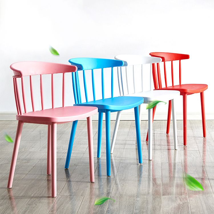 Modern Plastic Indoor-Outdoor Dining Chair Windsor Back Side Chair Clearhalo 'Dining Chairs' 'Dining Tables & Seating' 'dining_chair' 'Furniture' 'furniture_dining_chair' 'Kitchen & Dining Furniture' 1200x1200_c8496e3b-c694-4720-ad47-5a3debe35acf