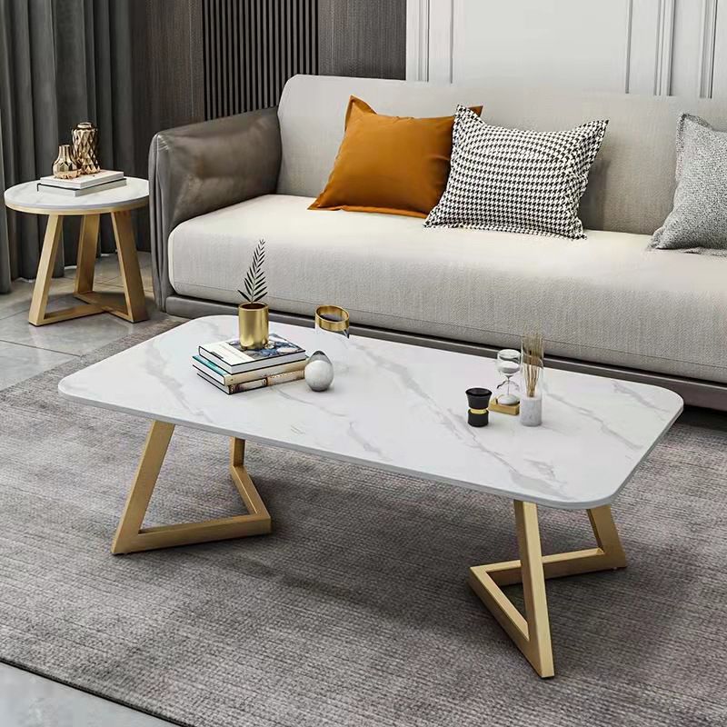 Glam Slate Coffee Table Rectangular Cocktail Table for Living Room Clearhalo 'Coffee & Accent Tables' 'Coffee Tables' 'coffee_tables' 'furn' 'furn_coffee_tables' 'Furniture' 'Living Room Furniture' 1200x1200_c849ba69-0226-48bc-91ac-759bec3afd04