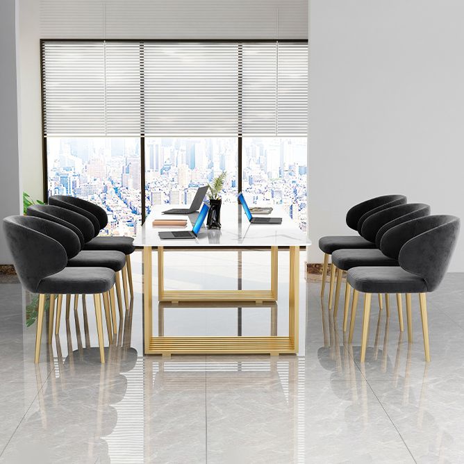 Curved Meeting Table Office Artificial Marble Luxury Writing Desk Clearhalo 'furn' 'furn_office_desk' 'Furniture' 'Office Desks' 'Office Furniture' 'office_desk' 1200x1200_c849cd6f-b5d8-4ec5-b9b3-996040235147