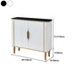 Sideboard in stile glam sideboard in marmo artificiale con mobile