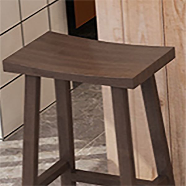 Industrial Armless Counter High Stool Solid Wood Backless Bistro Pub Stool with 4 Legs Clearhalo 'Bar Furniture' 'Bar Stools' 'bar_stools' 'furn' 'furn_bar_stools' 'Furniture' 'Kitchen & Dining Furniture' 1200x1200_c84e3fcc-0242-48bd-a5e6-9b5596eefdda