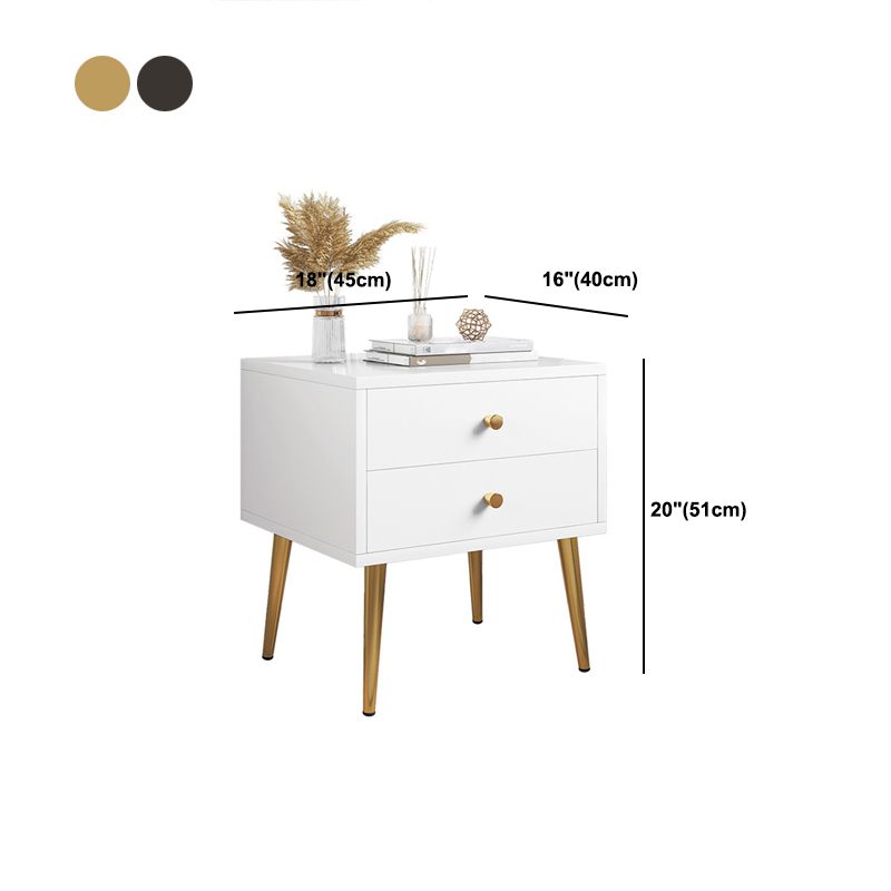 Pierras de gabinete de cabecera de madera de 20 "de altura incluida mesa de noche con cajón