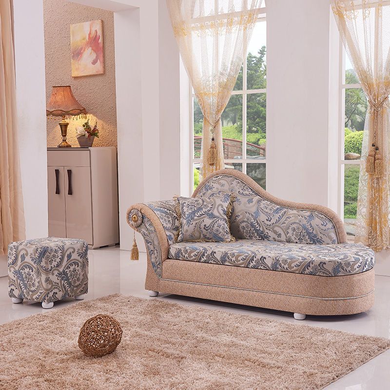 Bohemian Damask Flared Arms Chaise Lounge with Cushioned for Bedroom and Living Room Clearhalo 'Chairs & Seating' 'Chaise Lounge' 'chaise_lounge' 'furn' 'furn_chaise_lounge' 'Furniture' 'Living Room Furniture' 1200x1200_c85413d0-7a44-4cda-9acb-3796515d5507
