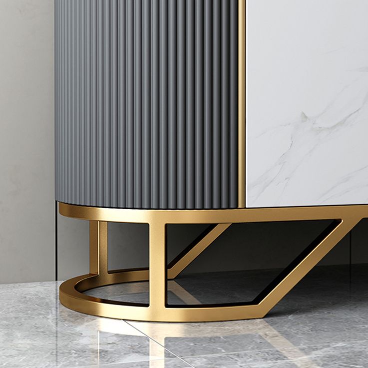 Glam Sideboard Cabinet Marmo Sideboard Tavolo con porte per cucina