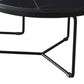Round Slate Coffee Table Minimalist Coffee Table for Living Room