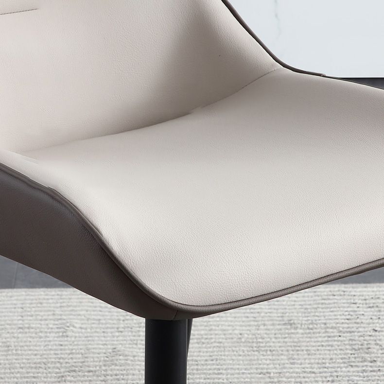 Upholstered Armless Dining Chair Modern Indoor-Outdoor Chair Clearhalo 'Dining Chairs' 'Dining Tables & Seating' 'dining_chair' 'furn' 'furn_dining_chair' 'Furniture' 'Kitchen & Dining Furniture' 1200x1200_c8553b7b-e815-40ee-9c75-29a9a1bfed05