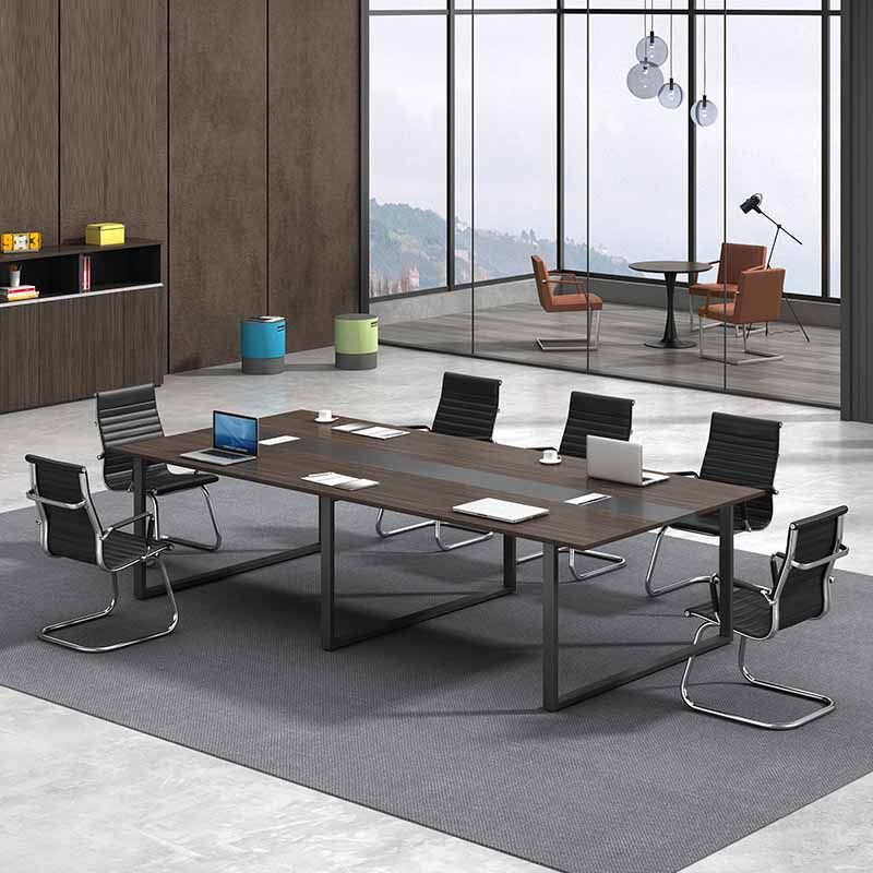 Scrivania in legno in stile industriale scrivania in metallo per ufficio