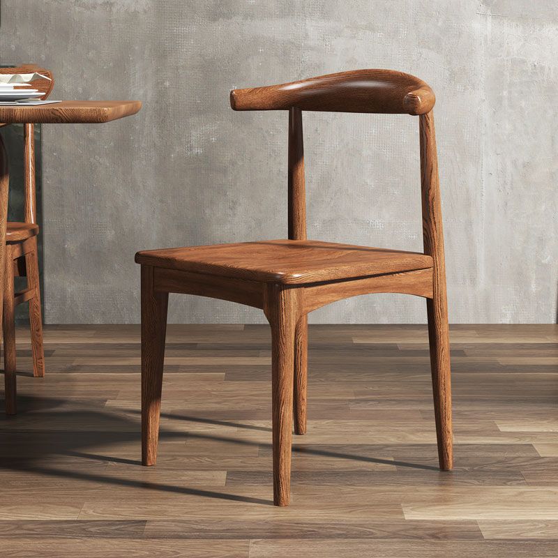 Industrial Design Open Back Side Chair for Kitchen Wood Dining Side Chair Clearhalo ' kitchen&dining_furn' 'Dining Chairs' 'Dining Tables & Seating' 'dining_chair' 'furn' 'furn_dining_chair' 'Furniture' 'furniture_dining_chair' 'Kitchen & Dining Furniture' 'kitchen' 1200x1200_c858849d-6d8e-4dc8-a400-72e66905a9c4