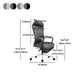 High Back Executive Bureau -voorzitter Moderne ergonomische zwenkstoel met arm