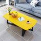 Mesa de centro rectangular con patas cruzadas para sala de estar