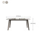 Retro Modern Rectangle Dining Site Table Stone Top 4-foot Oak Solid Wood Table Clearhalo 'Dining Tables & Seating' 'Dining Tables' 'dining_table' 'furn' 'furn_dining_table' 'Furniture' 'furniture_dining_table' 'Kitchen & Dining Furniture' 'kitchen' 'kitchen_dining_table' 1200x1200_c85a999c-4d59-45ec-ba44-4d791f07cfbb