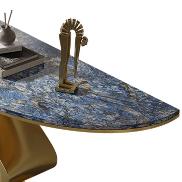 Tavolo console blu glam mezza luna tavolo divano console per sala