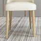 Silla lateral de metal de estilo nórdico silla de comedor lateral de oro para sala de estar