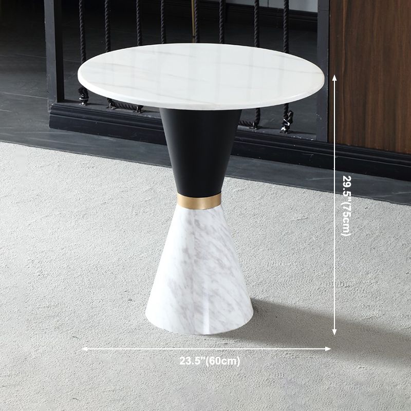 Metal Traditional Luxury Round Table Marble Top Indoor Table with Pedestal Clearhalo ' dining_table' 'Dining Tables & Seating' 'Dining Tables' 'furn' 'furn_dining_table' 'Furniture' 'furniture_dining_table' 'Kitchen & Dining Furniture' 'kitchen&dining_furn' 'kitchen' 'kitchen_dining_table' 1200x1200_c85ed5ff-524c-4eda-b1b3-ac2c2a4e58bd