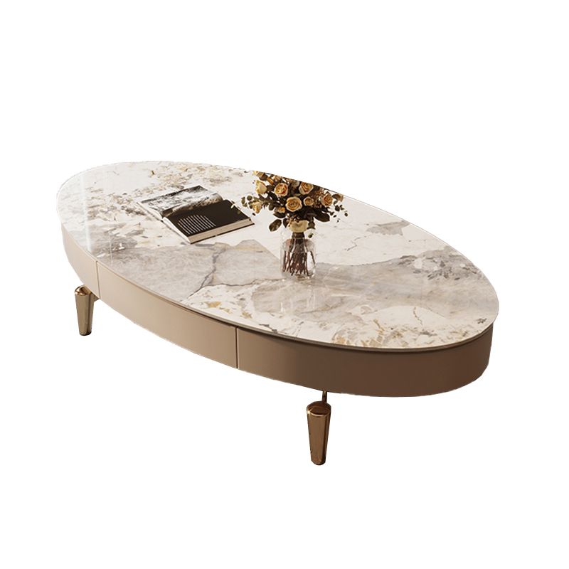 Mesa de centro individual Glam con cajón, de pizarra, no desgastante