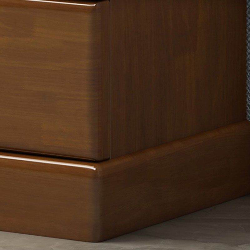 Solid Wood 1/2 - Door Accent Cabinet Mid Century 15.7" D Storage Cabinet with Drawers Clearhalo 'Cabinets & Chests' 'cabinets_chests' 'furn' 'furn_cabinets_chests' 'Furniture' 'Living Room Furniture' 1200x1200_c861d035-223c-4180-9cf9-61176fafabaa