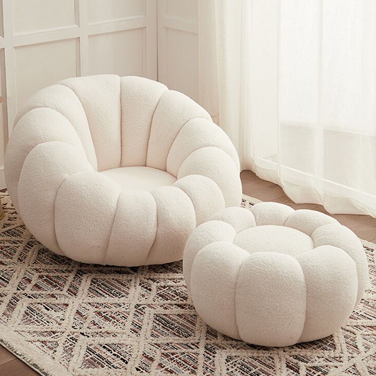Silla papasan contemporánea con almohada cosida y marco de madera maciza