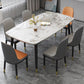Traditional Luxury Rectangle Dining Site Table Stone Dining Room Home Furniture for Home Clearhalo ' dining_table' 'Dining Tables & Seating' 'Dining Tables' 'furn' 'furn_dining_table' 'Furniture' 'furniture_dining_table' 'Kitchen & Dining Furniture' 'kitchen&dining_furn' 'kitchen' 'kitchen_dining_table' 1200x1200_c863d51e-a7fb-4768-a81a-1fdb740db00f