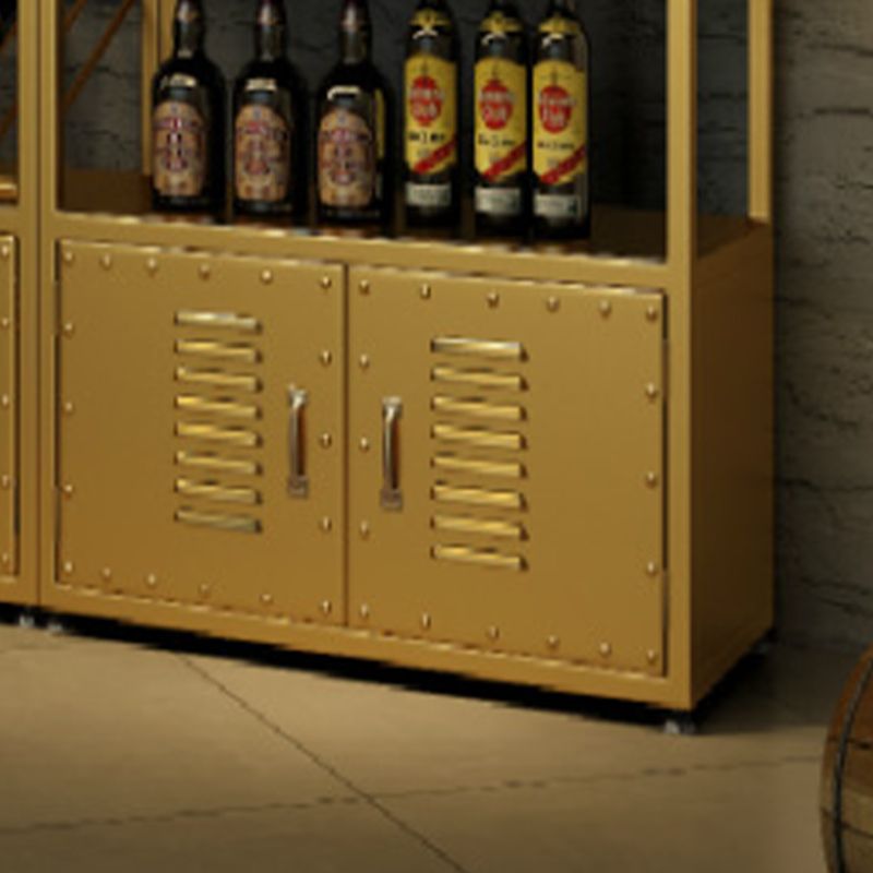 70.9 "H産業用自立型ボトルホルダー金属ボトルラック付き棚付き