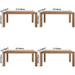 Modern Solid Wood Khaki Dining Table Rectangle Kitchen Dining Table with 4 Legs Base Clearhalo ' dining_table' 'Dining Tables & Seating' 'Dining Tables' 'furn' 'furn_dining_table' 'Furniture' 'furniture_dining_table' 'Kitchen & Dining Furniture' 'kitchen&dining_furn' 'kitchen' 'kitchen_dining_table' 1200x1200_c8655d25-efce-4ff7-82b9-663c1be666aa