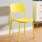 Sedia laterale impilabile contemporanea in plastica aperta sedia da pranzo
