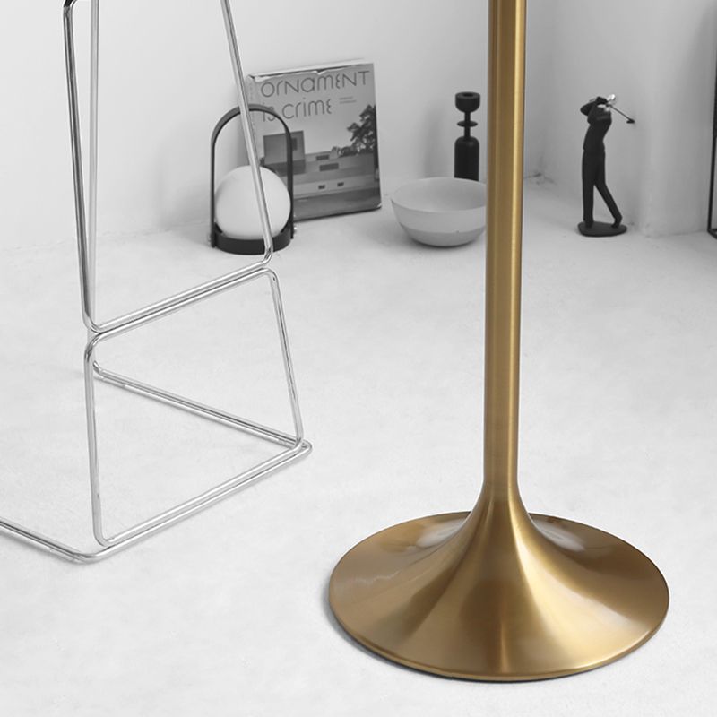 Contemporary Round Bar Height Table Metal Pedestal Bar Table for Cafe and Breakroom Clearhalo 'Bar Furniture' 'Bar Tables' 'bar_tables' 'furn' 'furn_bar_tables' 'Furniture' 'Kitchen & Dining Furniture' 1200x1200_c866eb15-0832-4311-ad8d-a743f52940a1