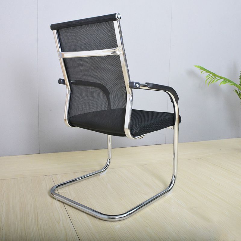Modern Black Steel Desk Chair with Mid Back and High Back Home Office Chair Clearhalo 'furn' 'furn_office_chair' 'Furniture' 'Office Chairs' 'Office Furniture' 'office_chair' 1200x1200_c867e142-ee5d-4ae1-b12d-dee6237a98bc