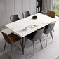 Metal Modern Rectangle Table Sintered Stone Table for Kitchen and Dining Room Clearhalo ' dining_table' 'Dining Tables & Seating' 'Dining Tables' 'furn' 'furn_dining_table' 'Furniture' 'furniture_dining_table' 'Kitchen & Dining Furniture' 'kitchen&dining_furn' 'kitchen' 'kitchen_dining_table' 1200x1200_c869d89d-989f-4b0a-8cae-08b271afcc01