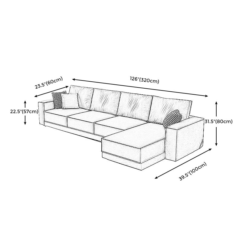 Square Arm Dark Gray Cushion Back Removable Cushions Storage Sofa Clearhalo 'furn' 'furn_sectionals' 'Furniture' 'furniture_sectionals' 'Living Room Furniture' 'Sectionals' 1200x1200_c86a2db5-e0b0-4606-8bd3-aa8aafa8a1b7