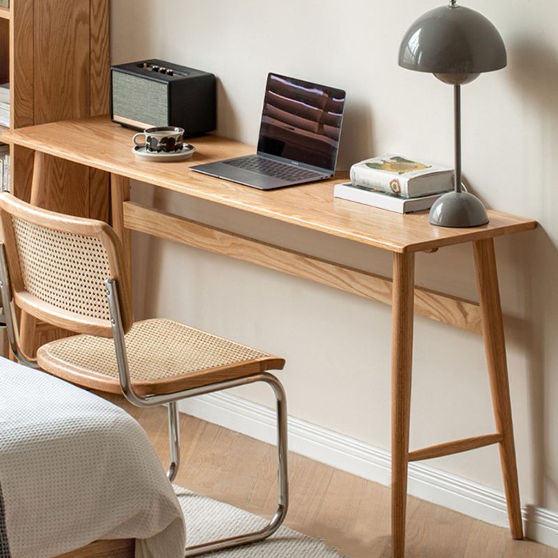 Solid Wood Home Office Desk Contemporary Trestle Base Writing Desk Clearhalo 'furn' 'furn_office_desk' 'Furniture' 'Office Desks' 'Office Furniture' 'office_desk' 1200x1200_c86add33-b546-4805-a5c1-527e275385e5