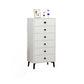 Bedroom Wood Storage Chest Contemporary Vertical Soft-Close Dresser with Drawers