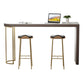 Contemporary Pub Table Set 1/2/3 Pcs Metal Frame Bar Table and Stools Clearhalo 'Bar Furniture' 'furn' 'furn_home_bar_bar_sets' 'Furniture' 'Home Bars & Bar Sets' 'home_bar_bar_sets' 'Kitchen & Dining Furniture' 1200x1200_c86db1a7-a065-41ee-9d4f-a5787570f704
