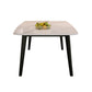 Rectangular Dining Room Table Stone Tabletop with Solid Wood Legs Clearhalo 'Dining Tables & Seating' 'Dining Tables' 'dining_table' 'furn' 'furn_dining_table' 'Furniture' 'Kitchen & Dining Furniture' 1200x1200_c86e606f-e426-4202-a4e2-2643403cf975