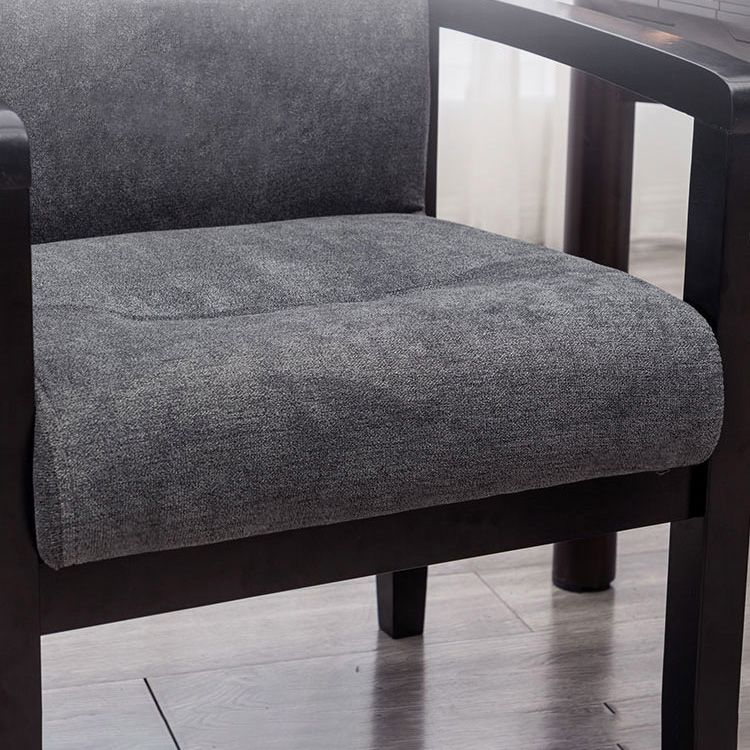 Minimalist Style Upholstered Arm Dining Chairs Solid Back Side Chairs (Set of 4) Clearhalo ' kitchen&dining_furn' 'Dining Chairs' 'Dining Tables & Seating' 'dining_chair' 'furn' 'furn_dining_chair' 'Furniture' 'furniture_dining_chair' 'Kitchen & Dining Furniture' 'kitchen' 1200x1200_c870c786-1924-496d-b86f-f6d391f2325d