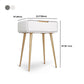 31.5" Height White/ Grey Wood Top Make-up Vanity with Drawer for Bedroom