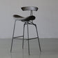Black Iron Quilted Barstool 25.5" H Industrial Tall Stool with Contoured Seat Clearhalo 'Bar Furniture' 'Bar Stools' 'bar_stools' 'furn' 'furn_bar_stools' 'furniture_bar_stools' 'Kitchen & Dining Furniture' 'kitchen&dining_furn' 'kitchen' 'kitchen_furn' Furniture' 1200x1200_c873f0fb-b695-4a80-b6f1-d6ea42e10053