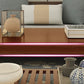 Modern 24.8"H Rectangle Solid Wood 4 Legs Coffee Table with Shelf