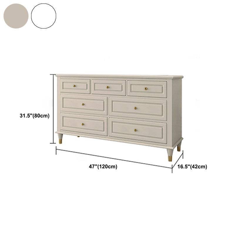 Glam horizontale opbergkast slaapkamer 16.2 "brede houten borst met laden