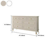 Glam Horizontal Storage Chest Bedroom 16.2" Wide Wooden Chest with Drawers