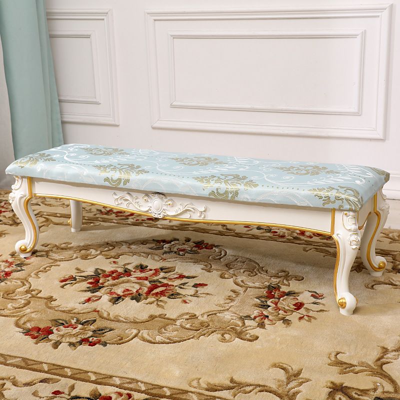 13.8" W Victorian Wood Seating Bench Cushioned Entryway Bench Clearhalo 'Benches' 'Chairs & Seating' 'furn' 'furn_benches' 'Furniture' 'Living Room Furniture' 1200x1200_c8751088-2a9d-4026-8690-fceb8b2dfb28