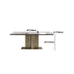Nordic Glam Sintered Stone Rectangle Table Set 1/4/5/7 Pieces Dining Set for Home Clearhalo 'Dining Room Sets' 'Dining Tables & Seating' 'dining_room_set' 'furn' 'furn_dining_room_set' 'Furniture' 'Kitchen & Dining Furniture' 1200x1200_c875a3af-1b51-4447-9b4d-01ba39e92bc7