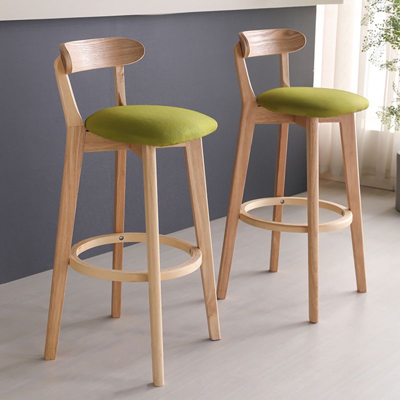 Modern Backrest Armless Counter Stool Wood Household Bar Stool with Cushion Clearhalo 'Bar Furniture' 'Bar Stools' 'bar_stools' 'furn' 'furn_bar_stools' 'furniture_bar_stools' 'Kitchen & Dining Furniture' 'kitchen&dining_furn' 'kitchen' 'kitchen_furn' Furniture' 1200x1200_c875fc00-f271-477e-bd63-d8f3ba563742