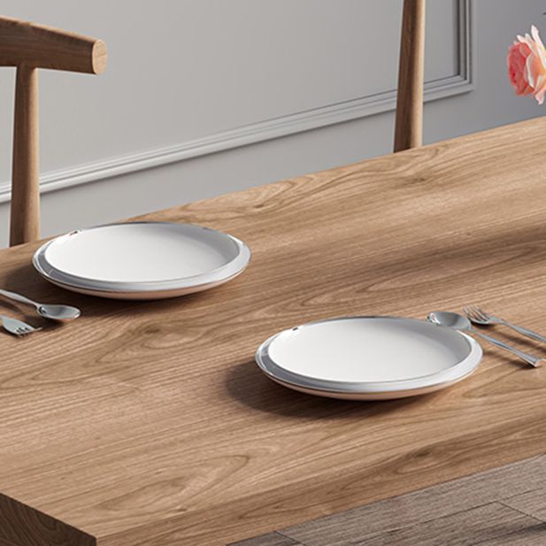 Set da pranzo moderno Tavolo da pranzo rettangolare in legno di pino da 1/4/5/7 pezzi per sala da pranzo