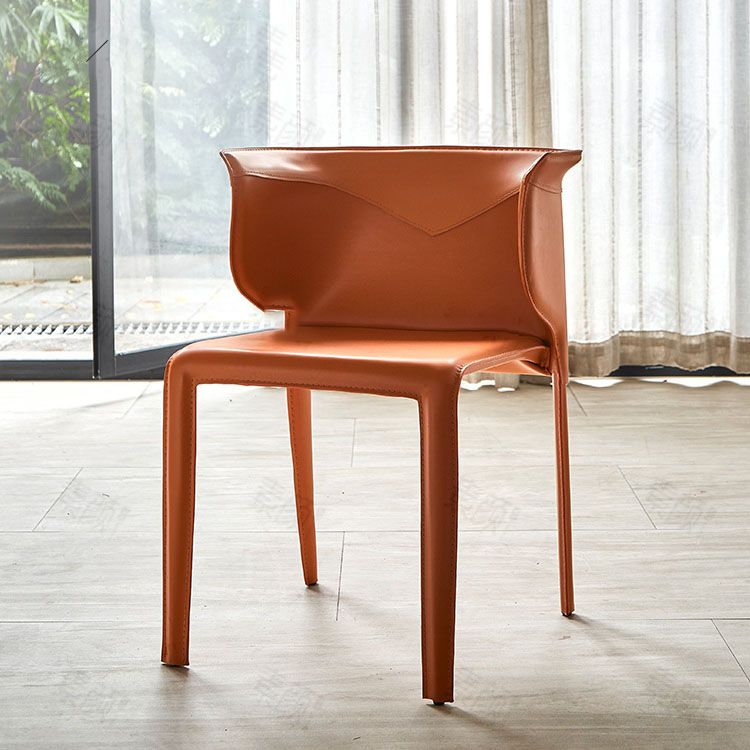 Dining Room Contemporary Dining Chair Metal Wingback Chair with Arm Clearhalo ' kitchen&dining_furn' 'Dining Chairs' 'Dining Tables & Seating' 'dining_chair' 'furn' 'furn_dining_chair' 'Furniture' 'furniture_dining_chair' 'Kitchen & Dining Furniture' 'kitchen' 1200x1200_c878e689-273b-4fe3-b3a4-34f0ff364588