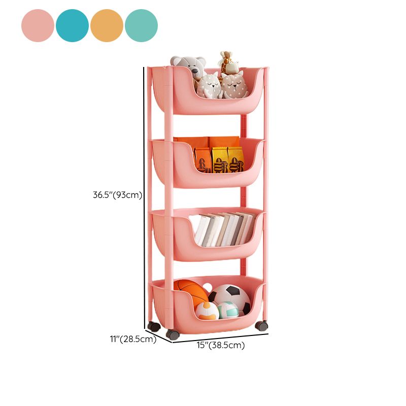 Contemporary Plastic Bookcase Standard Open Back Bookshelf with Shelves Clearhalo 'Bookcases' 'furn' 'furn_bookcases' 'Furniture' 'Office Furniture' 1200x1200_c8792737-5c2b-4c75-983a-df49194bc130