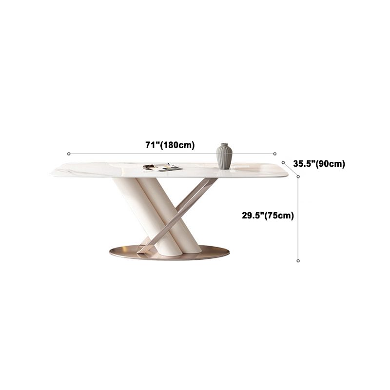 Contemporary Rectangle Sintered Stone Dining Table Set 1/4/5/7 Pieces Dining Set Clearhalo 'Dining Room Sets' 'Dining Tables & Seating' 'dining_room_set' 'furn' 'furn_dining_room_set' 'Furniture' 'Kitchen & Dining Furniture' 1200x1200_c87acbad-434c-4909-bcf9-6c82e9aa7a34