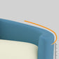 Fabric Sofa in Blue With Tight Back for Living Room,Apartment